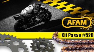 AFAM passo 520: il kit trasmissione che ti assicura look e prestazioni racing.