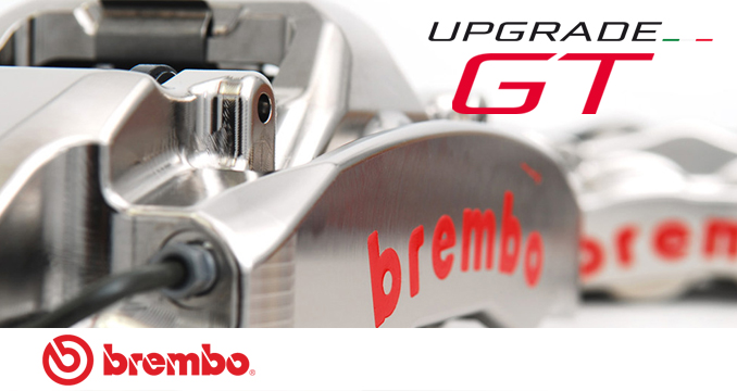 Brembo Upgrade GT: la gamma più completa di sistemi frenanti ad alte prestazioni.