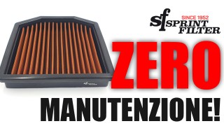 Feel the Difference con Sprint Filter: gli unici filtri aria in poliestere con manutenzione velocissima!